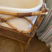 Rattan baby bed