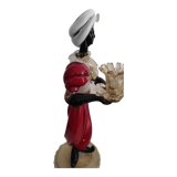 Set of 2 murano candlestick statuettes