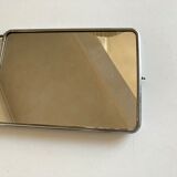 Miroir de barbier triptyque à l'italienne horizontal 1960 L69cm