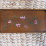 Wooden wooden art deco painted flowers