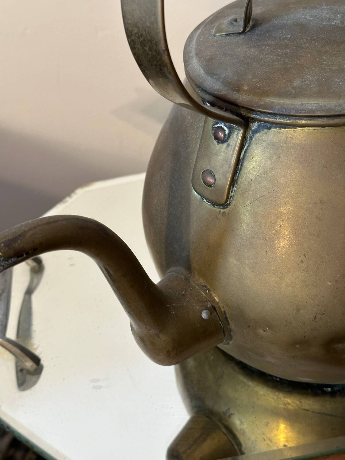 Copper kettle - 19th century folk arts
