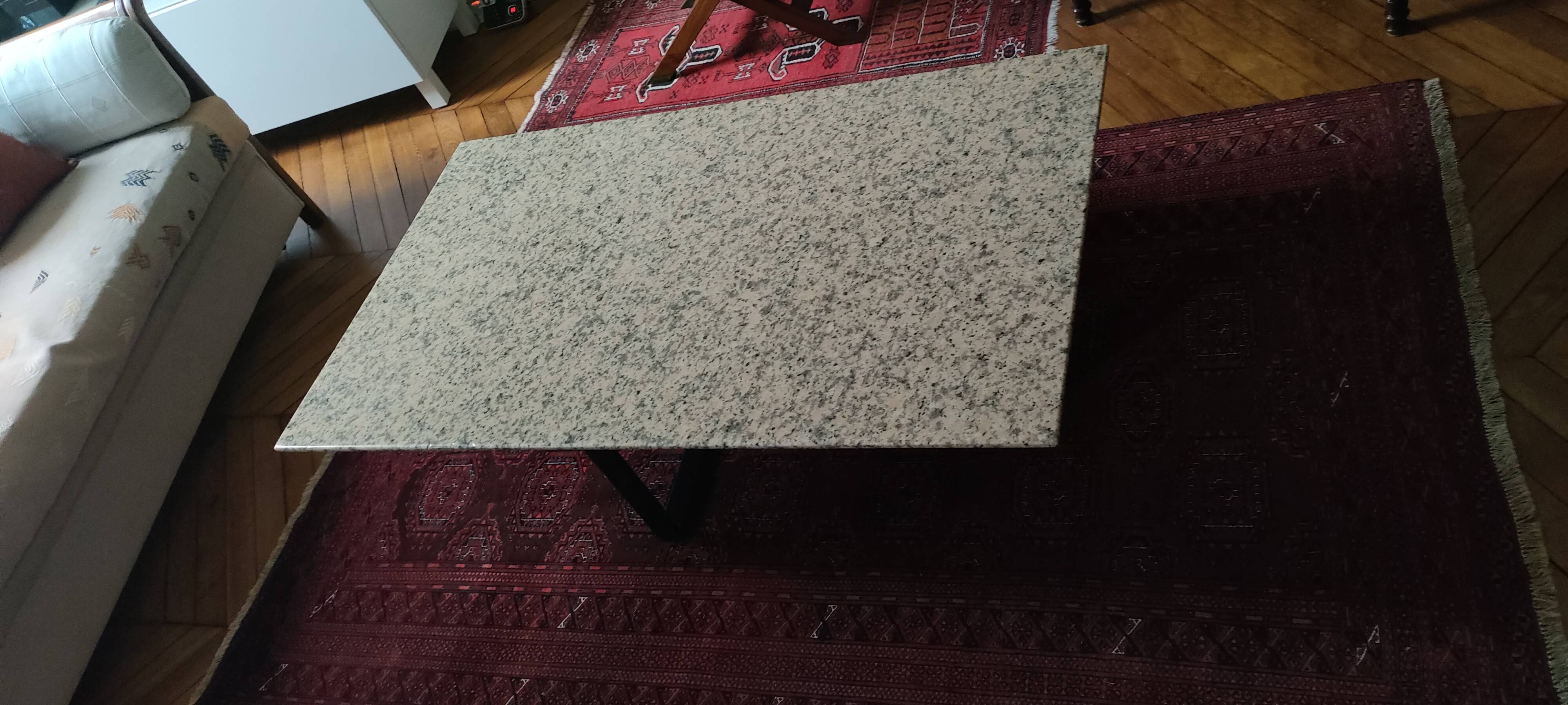 Roche Bobois granite coffee table