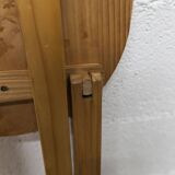 Folding stool by Roger Tallon in pine, 1960