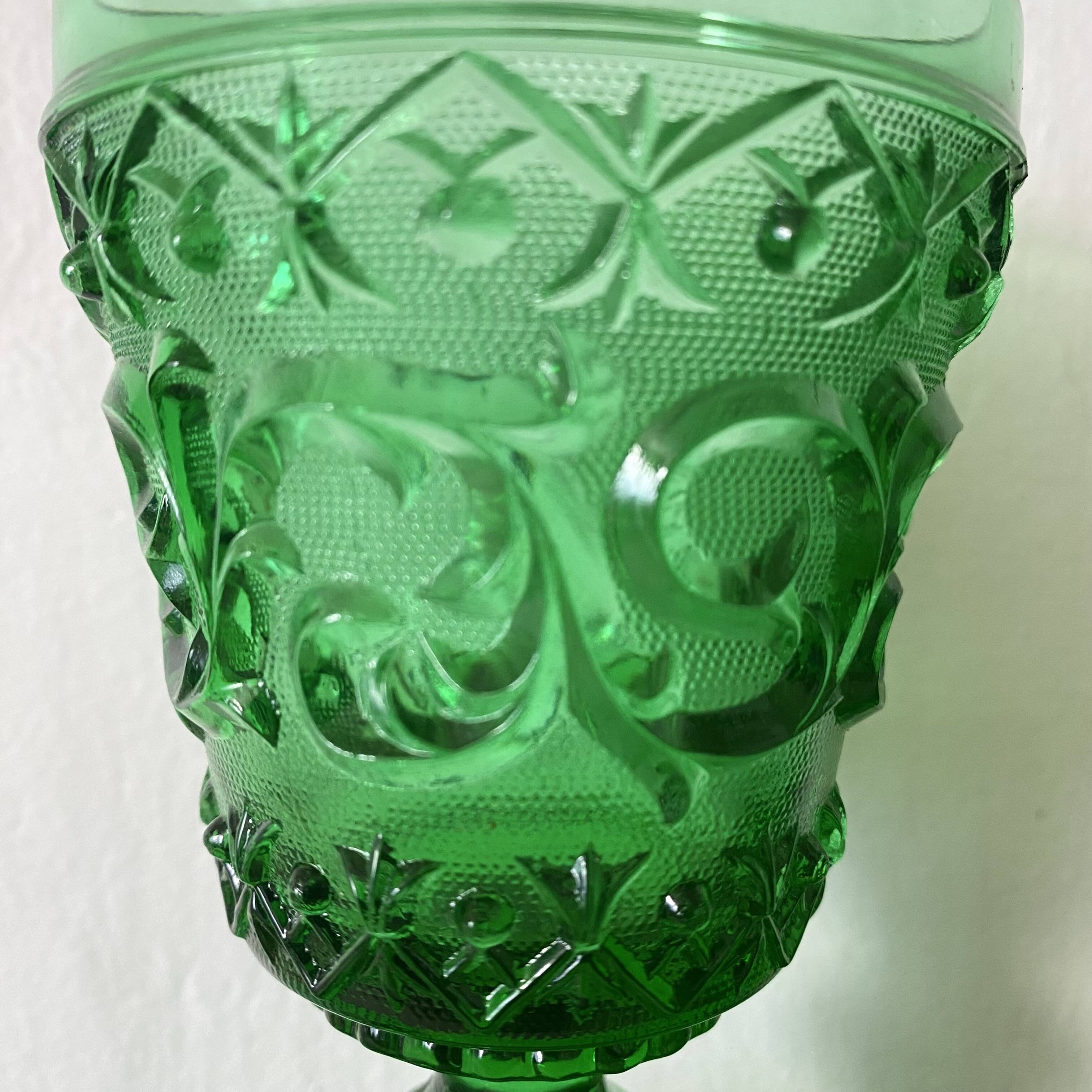 Baroque style stemmed glasses