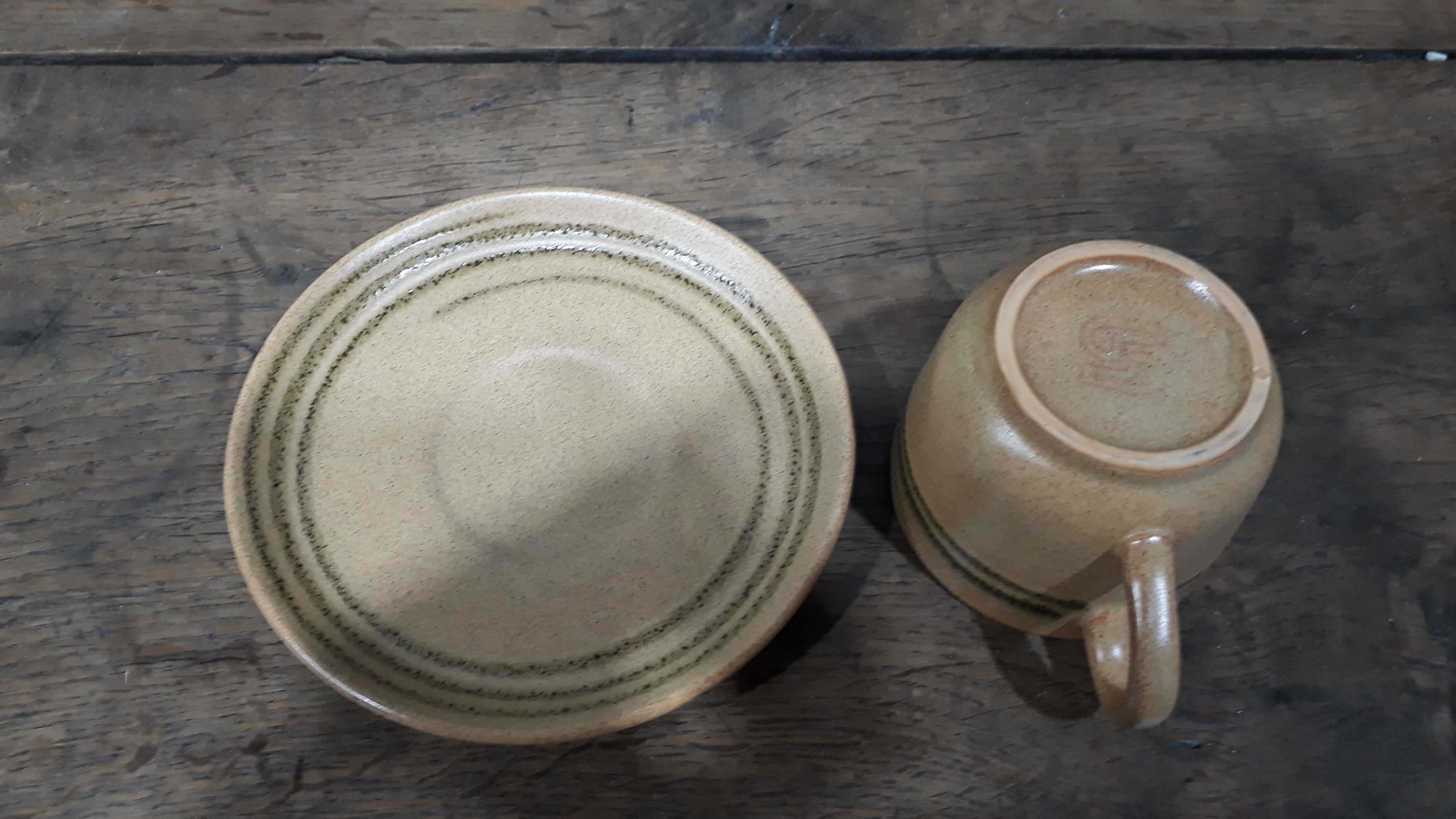 7 coffee cups and saucers Sarreguemines