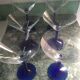 6 Martini glasses