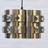 Vintage gold pendant lamp Werner Schou