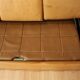 havana leather club-style sofa from the 1970s