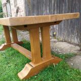 Solid oak monastery table