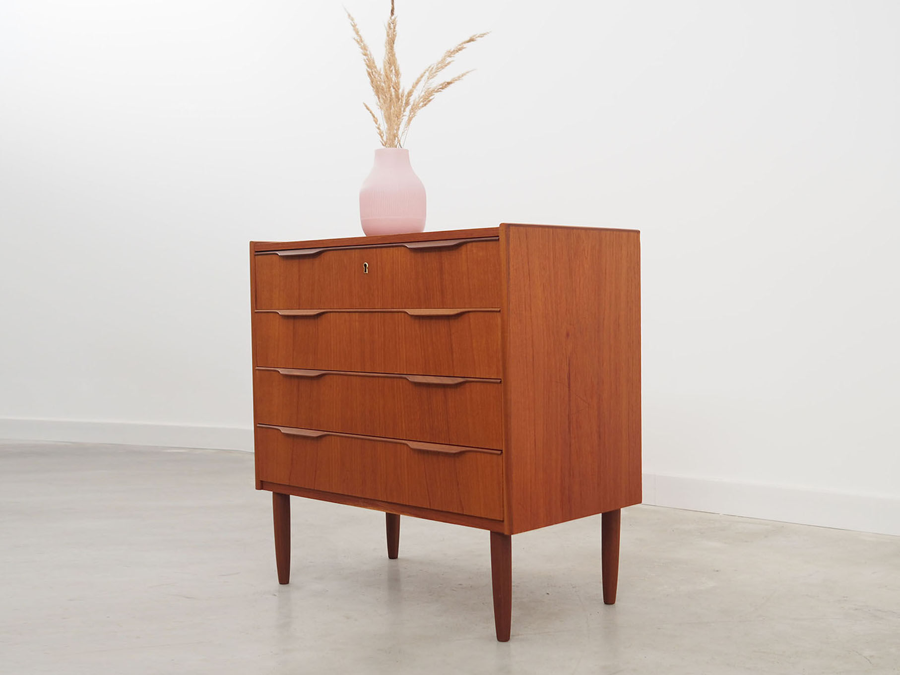 Teak chest of drawers, Danish design, 1970s, made in Denmark