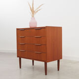 Teak chest of drawers, Danish design, 1970s, made in Denmark