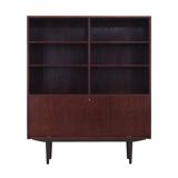 Mahogany bookcase, Danish design, 1970s, manufacturer: Omann Jun