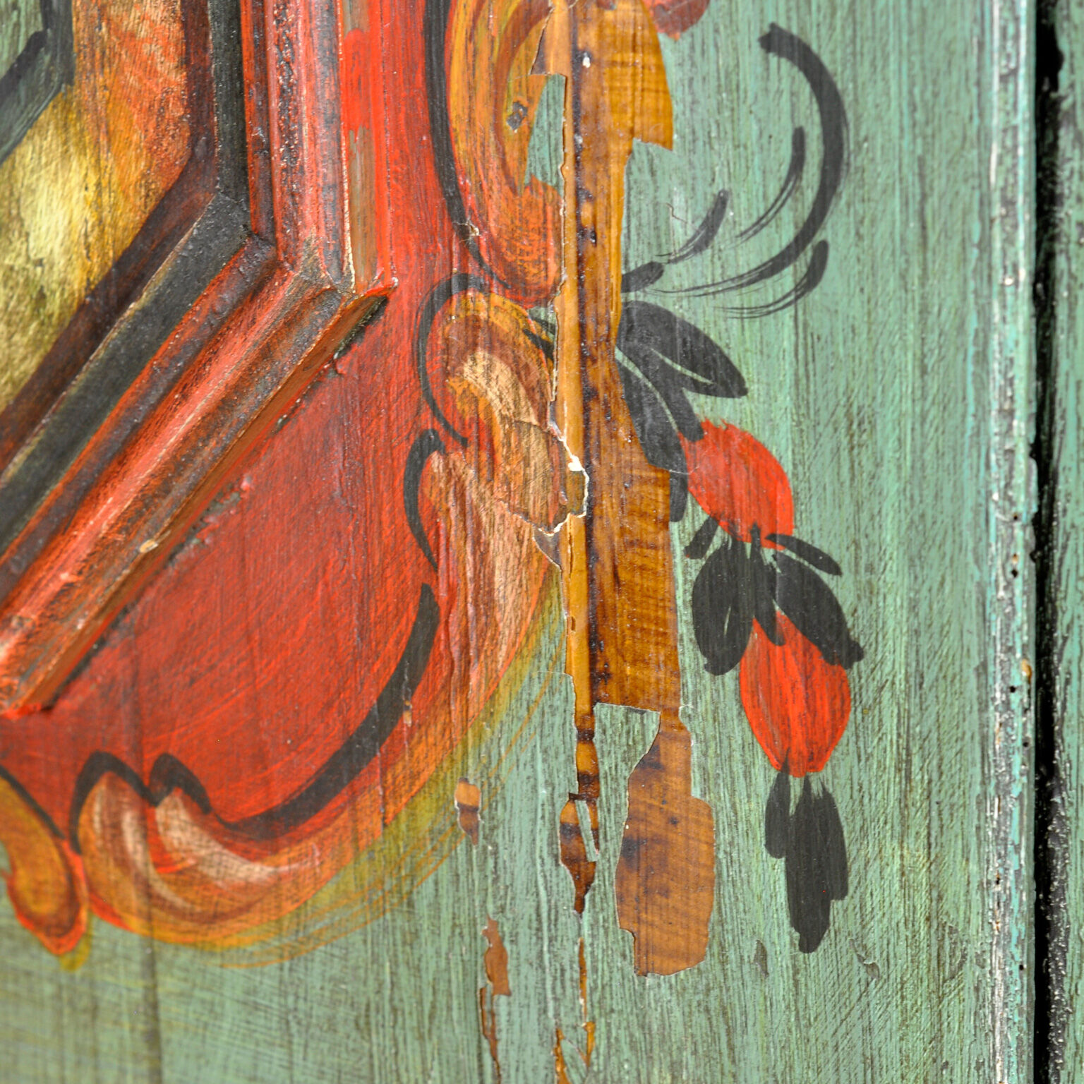 German wedding cabinet, dated 1824