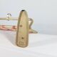 Vintage mid century wall mount brass wardrobe coat rack