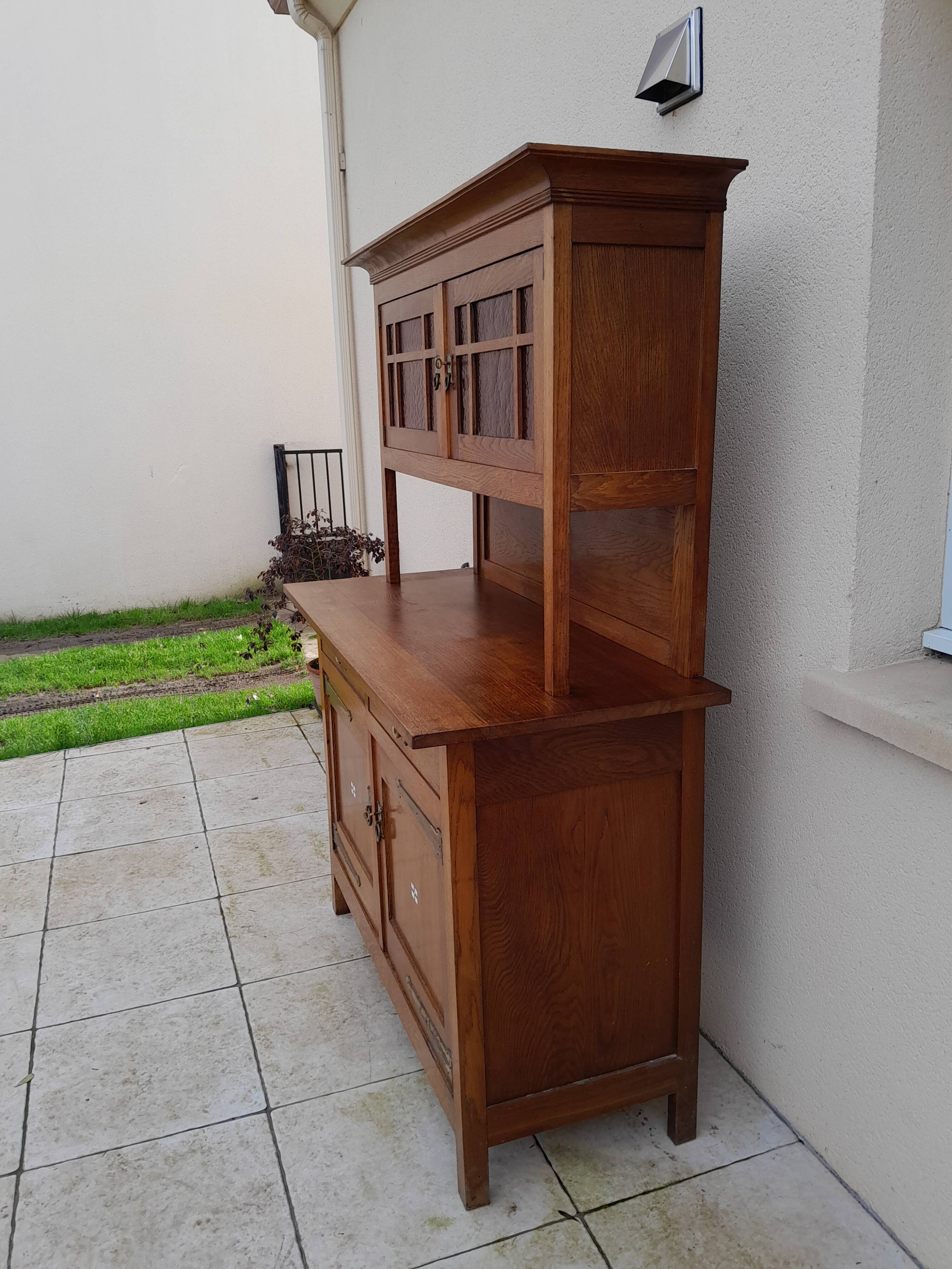 Antique art deco sideboard shapland and petter vintage