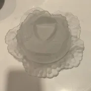 Portieux crystal sugar bowl