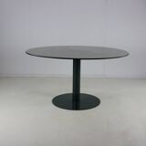 Eighties design Dutch design dining table with beautiful thin top