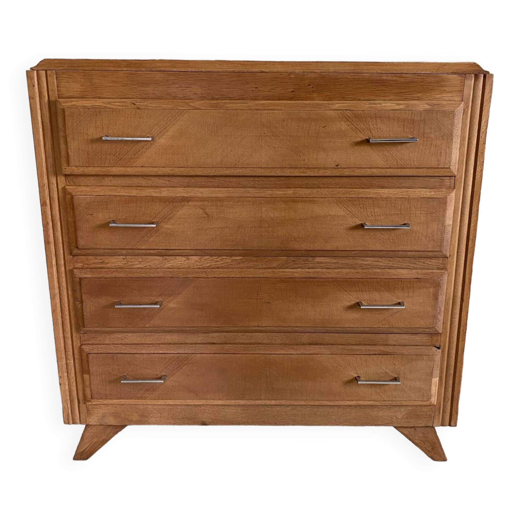 Compass feet chest of drawers