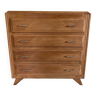 Compass feet chest of drawers
