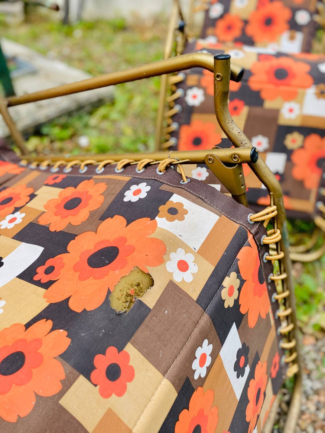 Pair of Lafuma Vintage recliner chairs