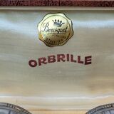 Pair of silver metal Orbrille salerons