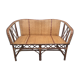 Woven rattan sofa