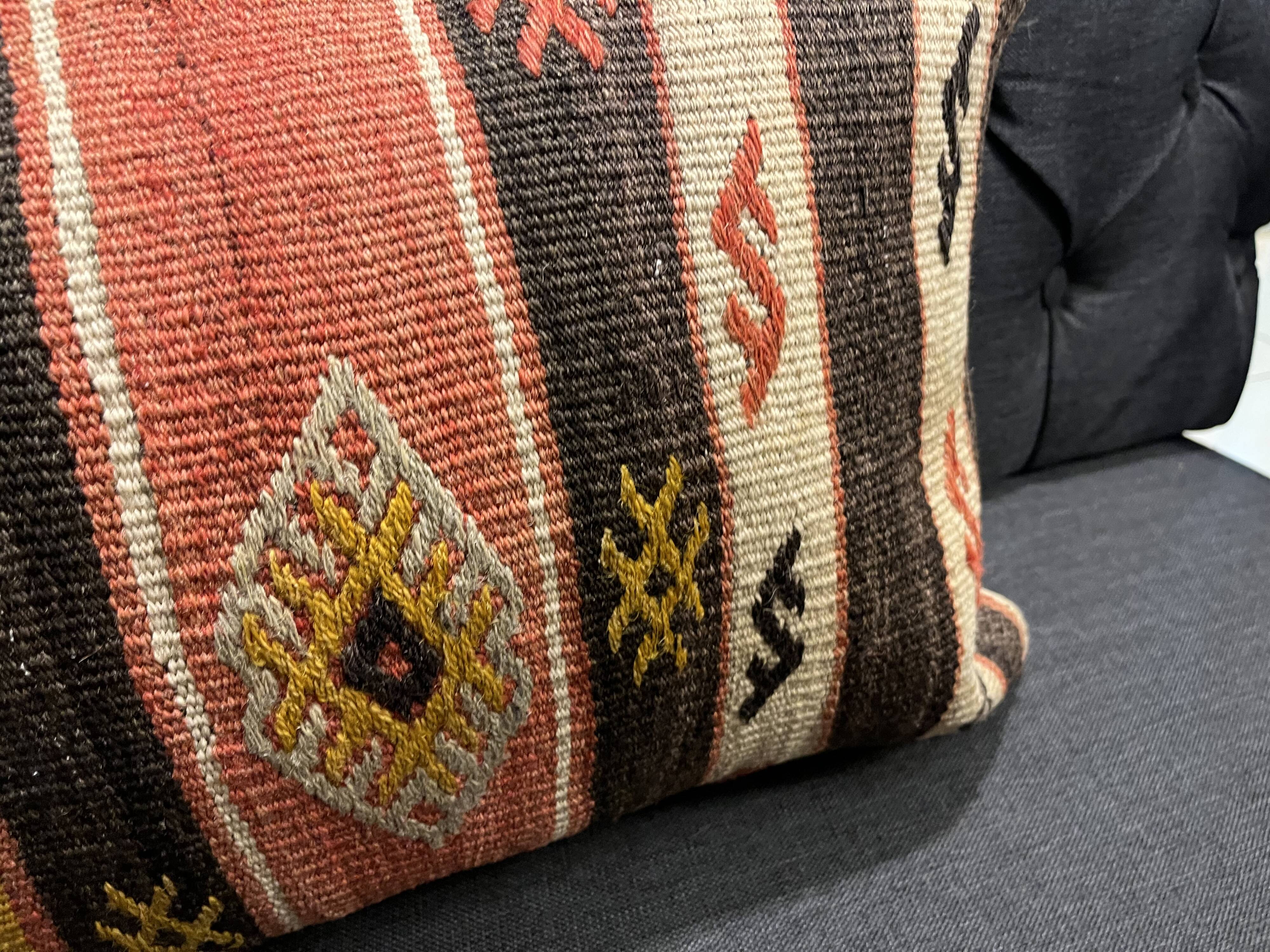 Handmade Striped Cushion