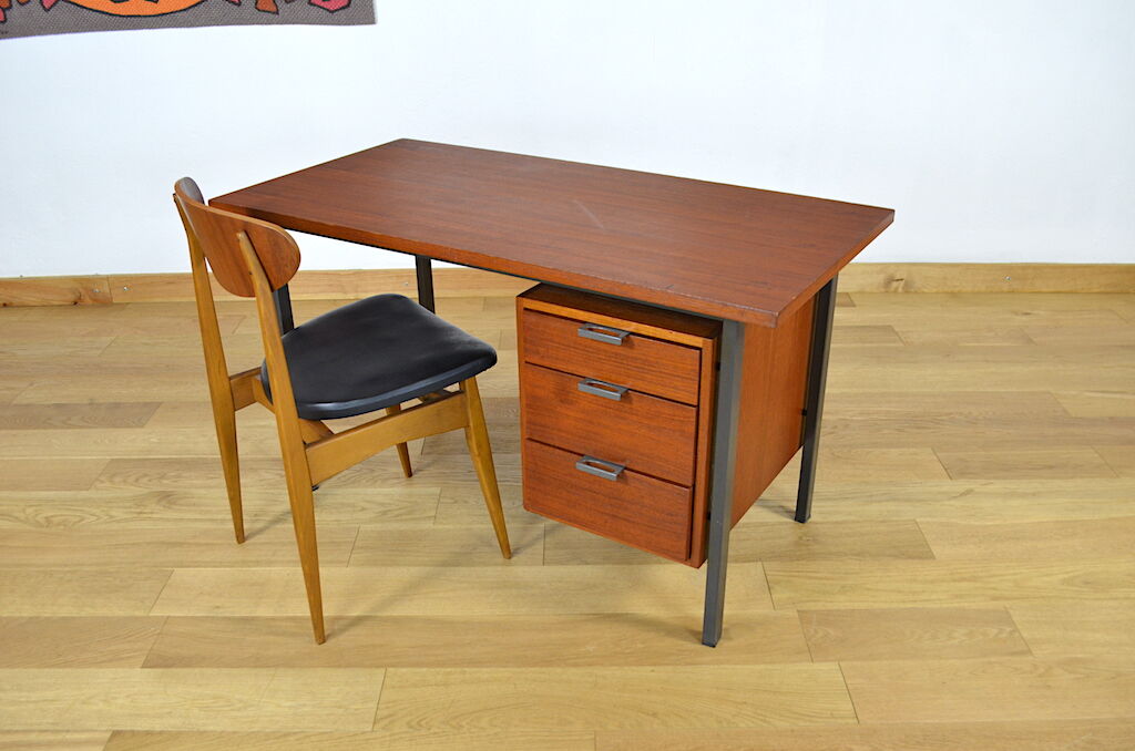 Minimalist office of Herbert Hirche Holzapfel Edition 1960