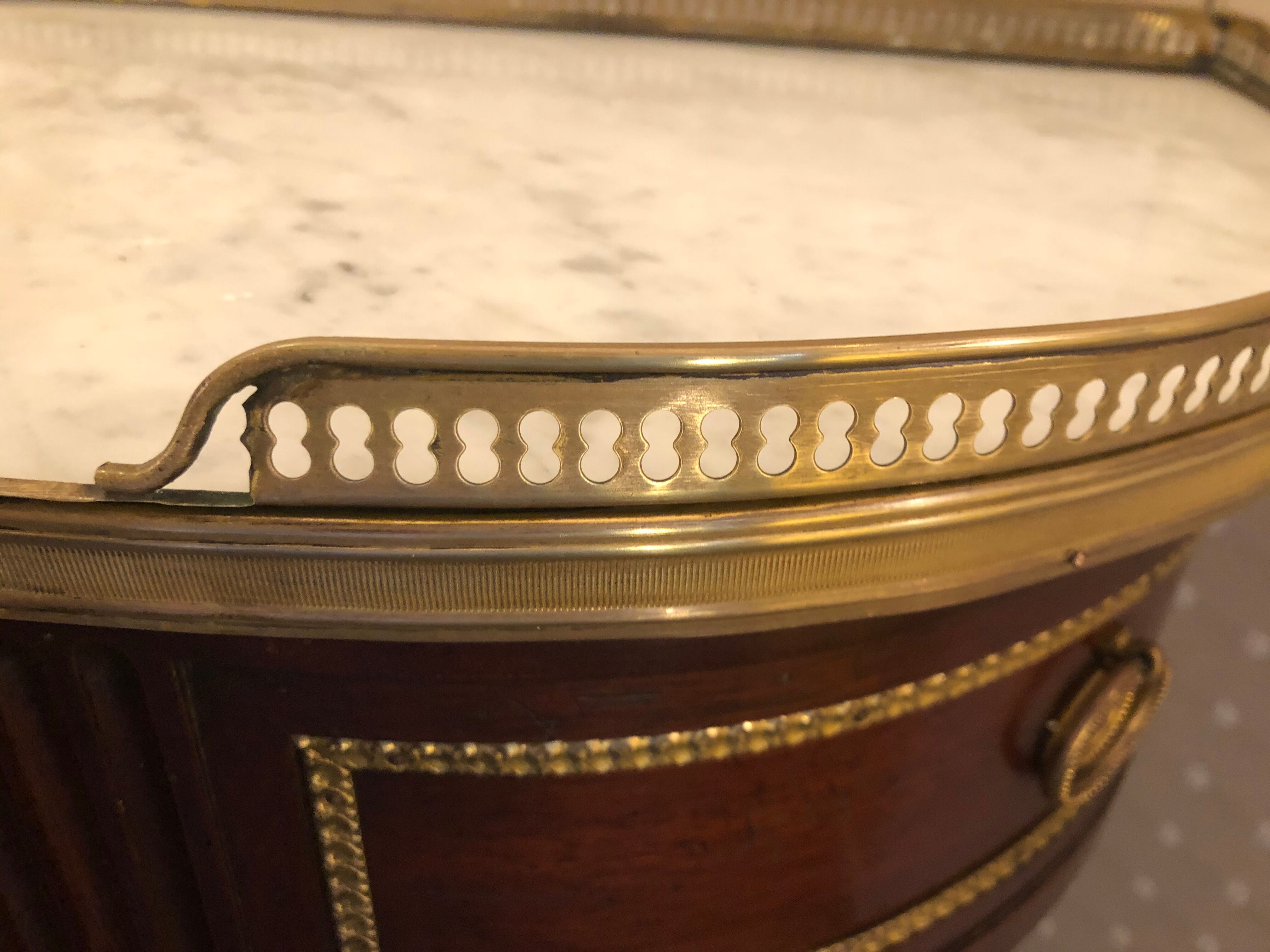 Louis XVI-style mahogany console