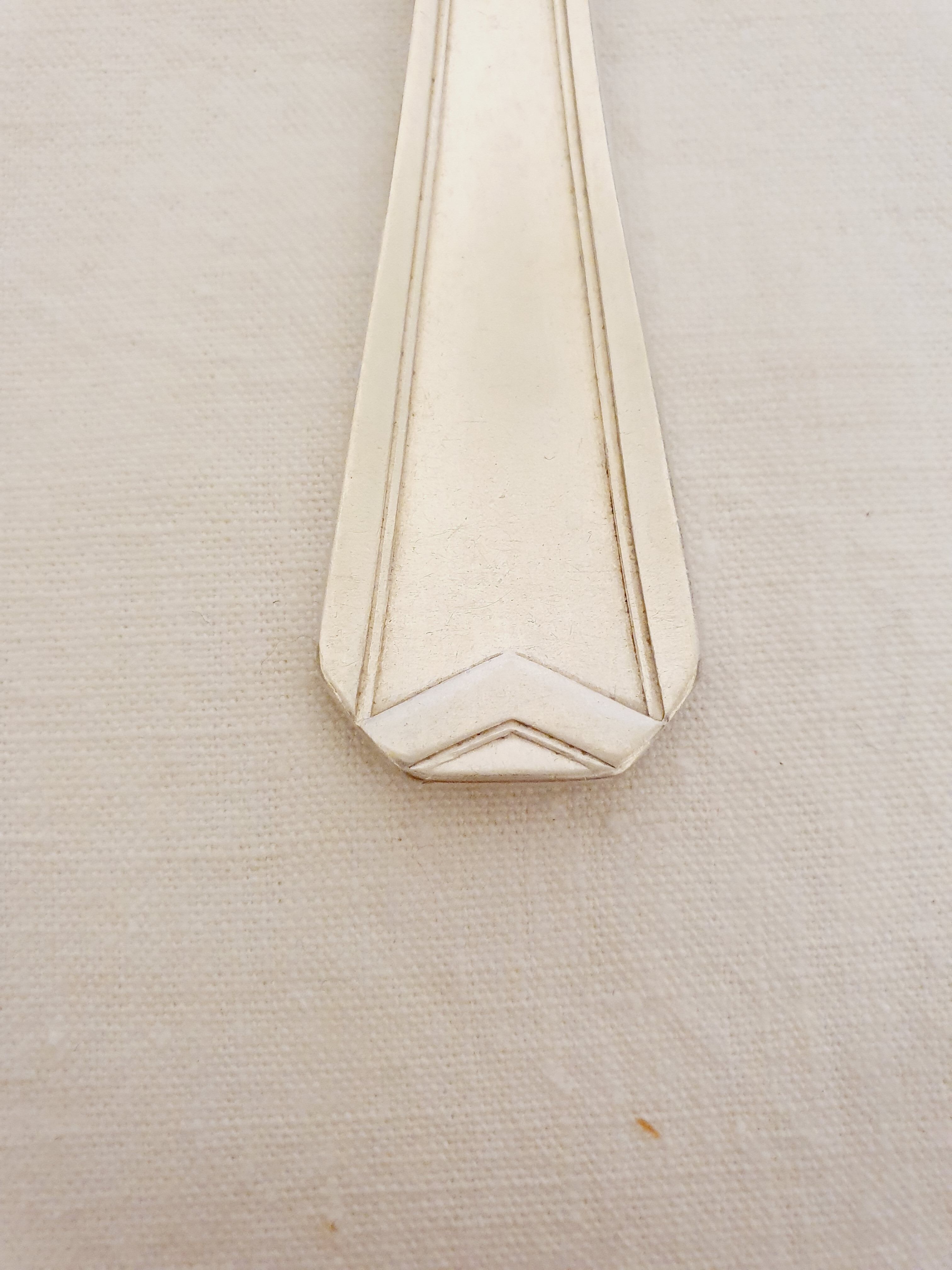 24 silver metal cutlery Christofle Art Deco