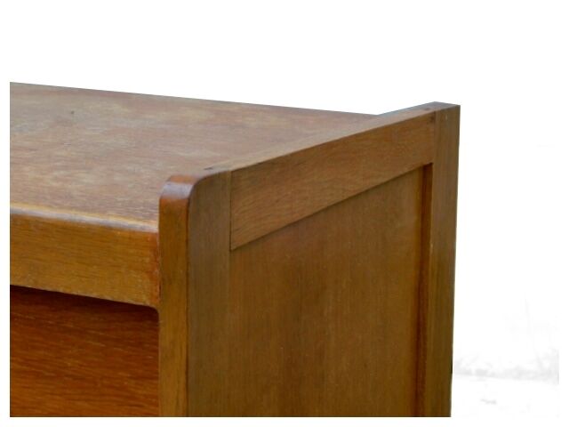 Commode vintage bois clair 1960