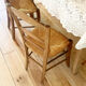 Lot de 6 chaises de ferme vintage