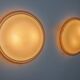 Paire d'appliques "Ronda" XL en verre de Murano par Leucos, Italie, 1970