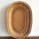 Vintage basket in woven rattan