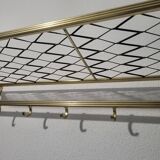 Coat rack in gold aluminum from the 50s and 60s