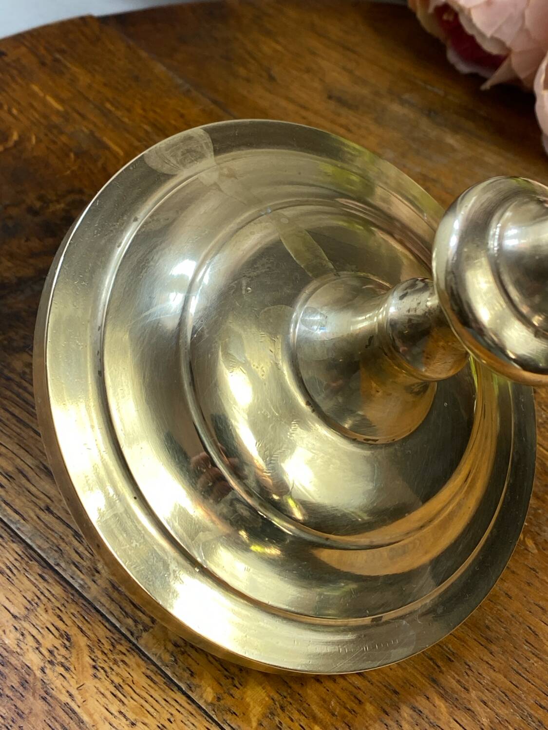 Candlestick, four-light brass candelabra