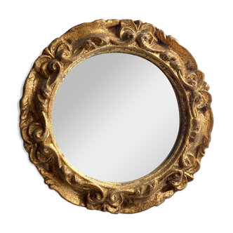 Mini wooden mirror
