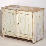 Ancien meuble bas à patine blanche (c.1920) #42
