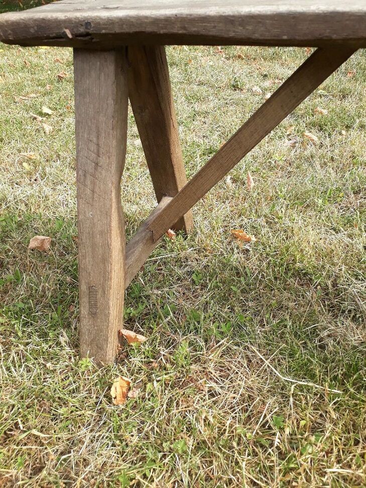 Oak farm bench