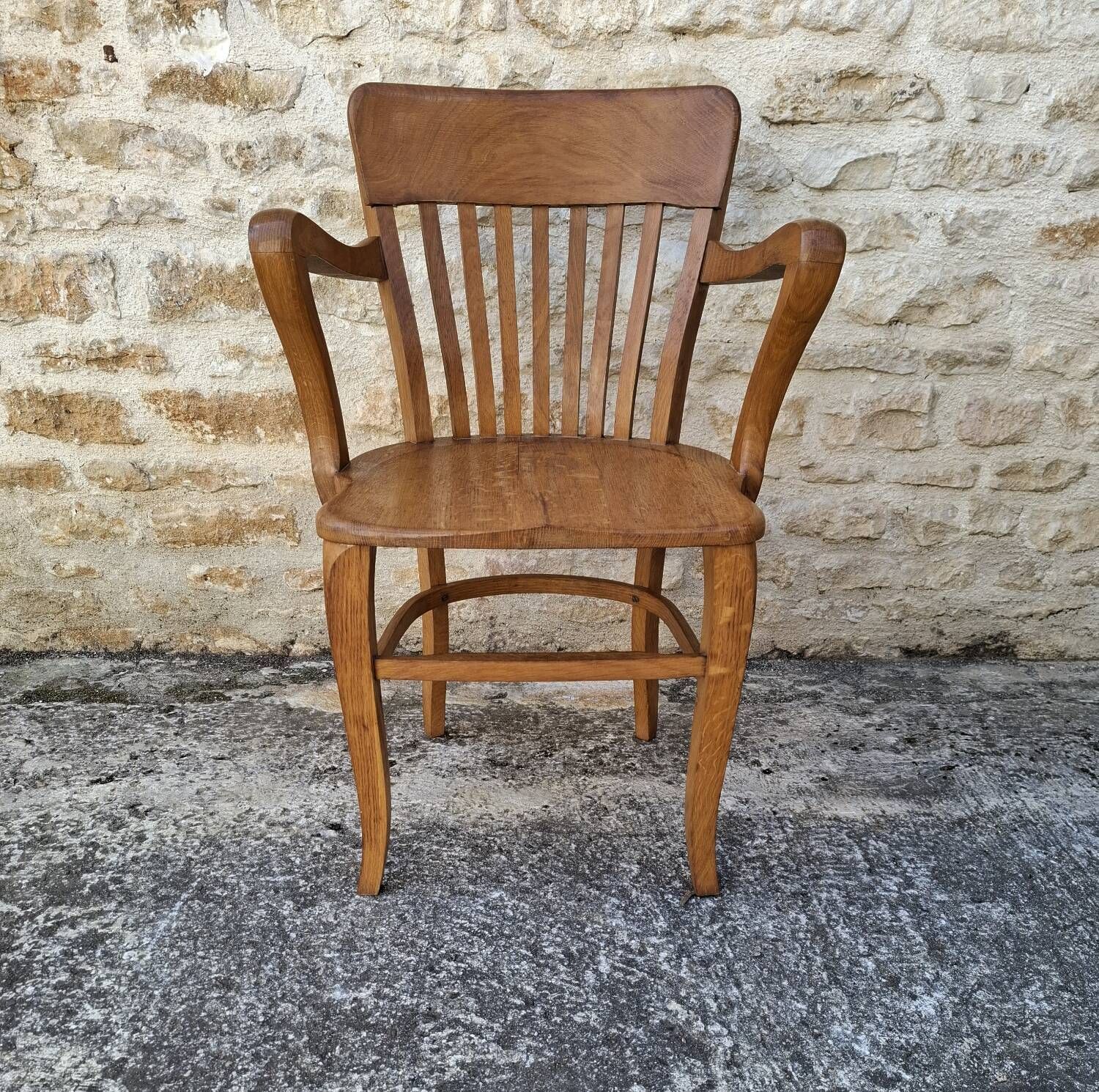 American oak armchair