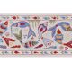 Tapis noué à la main, tapis turc vintage 49x99 cm