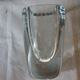 Crystal vase bluish Scandinavian burning birds