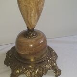 Bronze lamp and alabaster