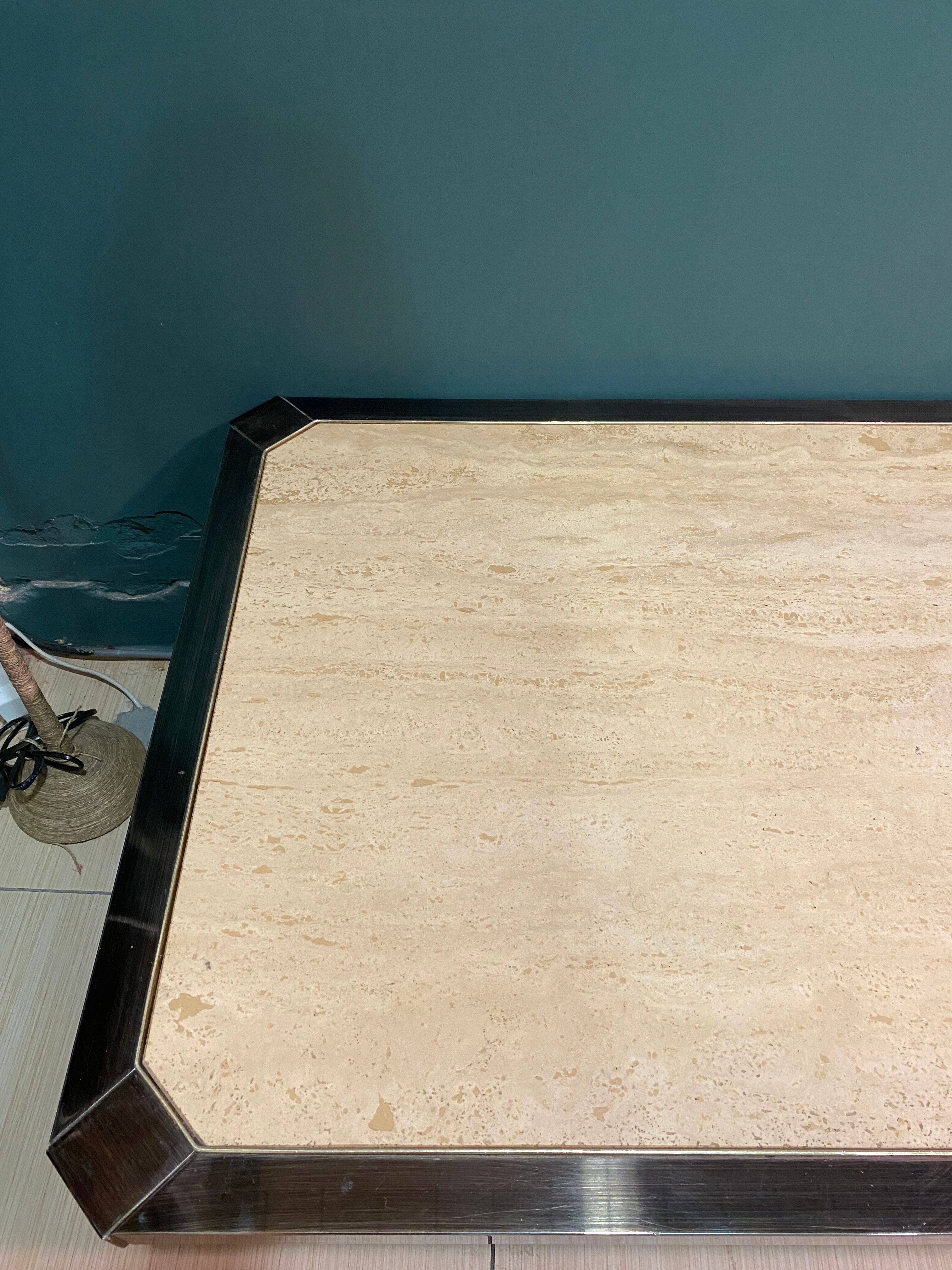 Fedam travertine coffee table