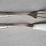 6 silver metal fish cutlery