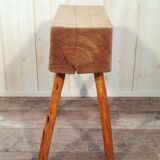 Raw wood stool