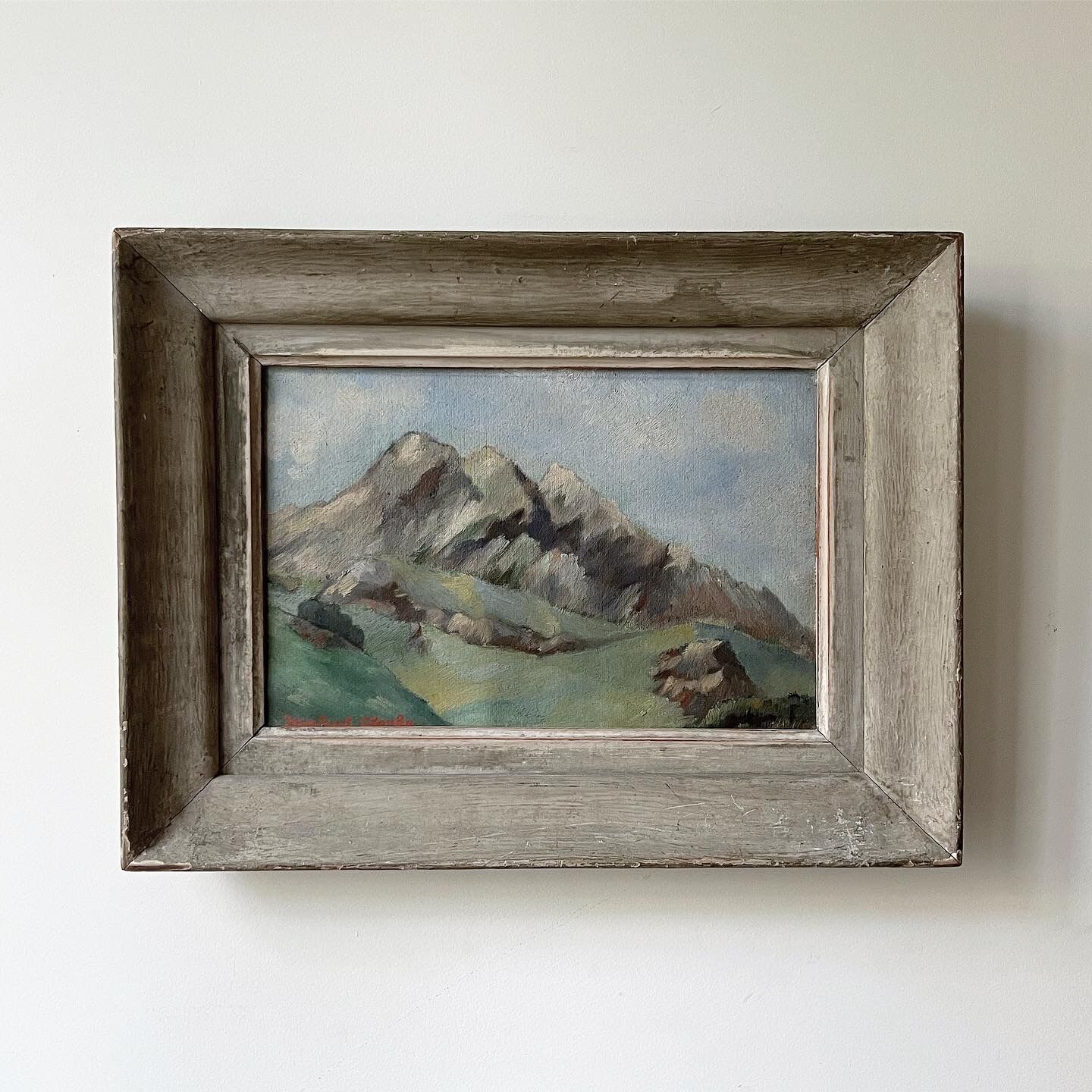 Mountain Landscape by Jean Paul Clarke, oil on canvas