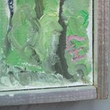 Grethe Hultgren, Swedish Expressionist Composition, Oil on Canvas, 1978, Framed