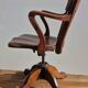 American oak office armchair