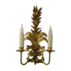 Applique en fer forgé a la feuille d'or années 60